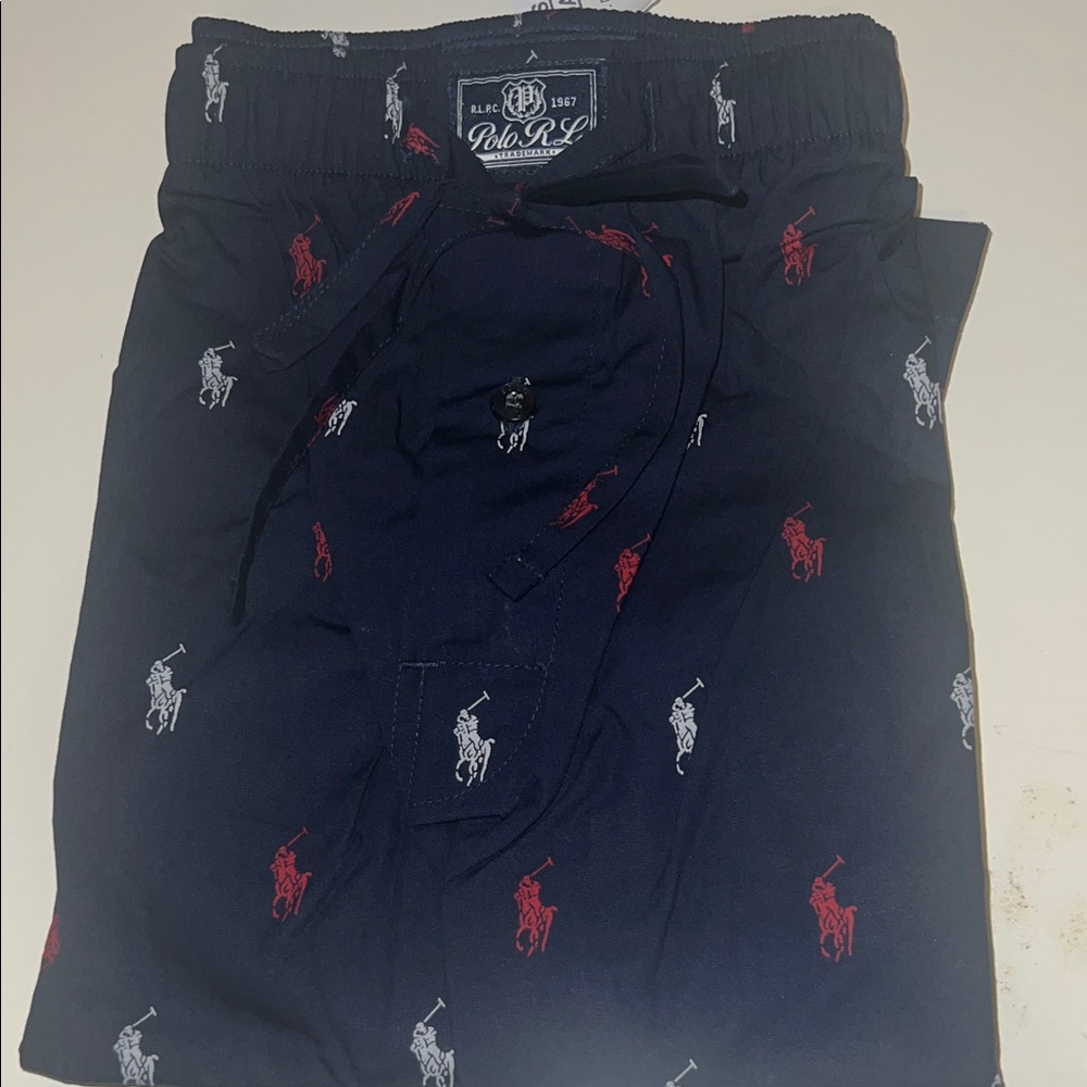 Polo by Ralph Lauren Kids Pajama Bottoms - Navy with Red and White